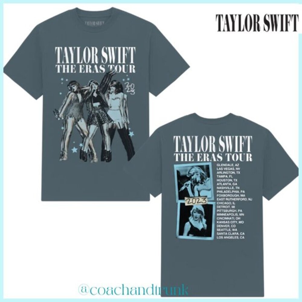 𝐎𝐅𝐅𝐈𝐂𝐈𝐀𝐋 TAYLOR SWIFT ERA'S TOUR COTTON T SHIRT PHOTOS FRONT & BACK NWT